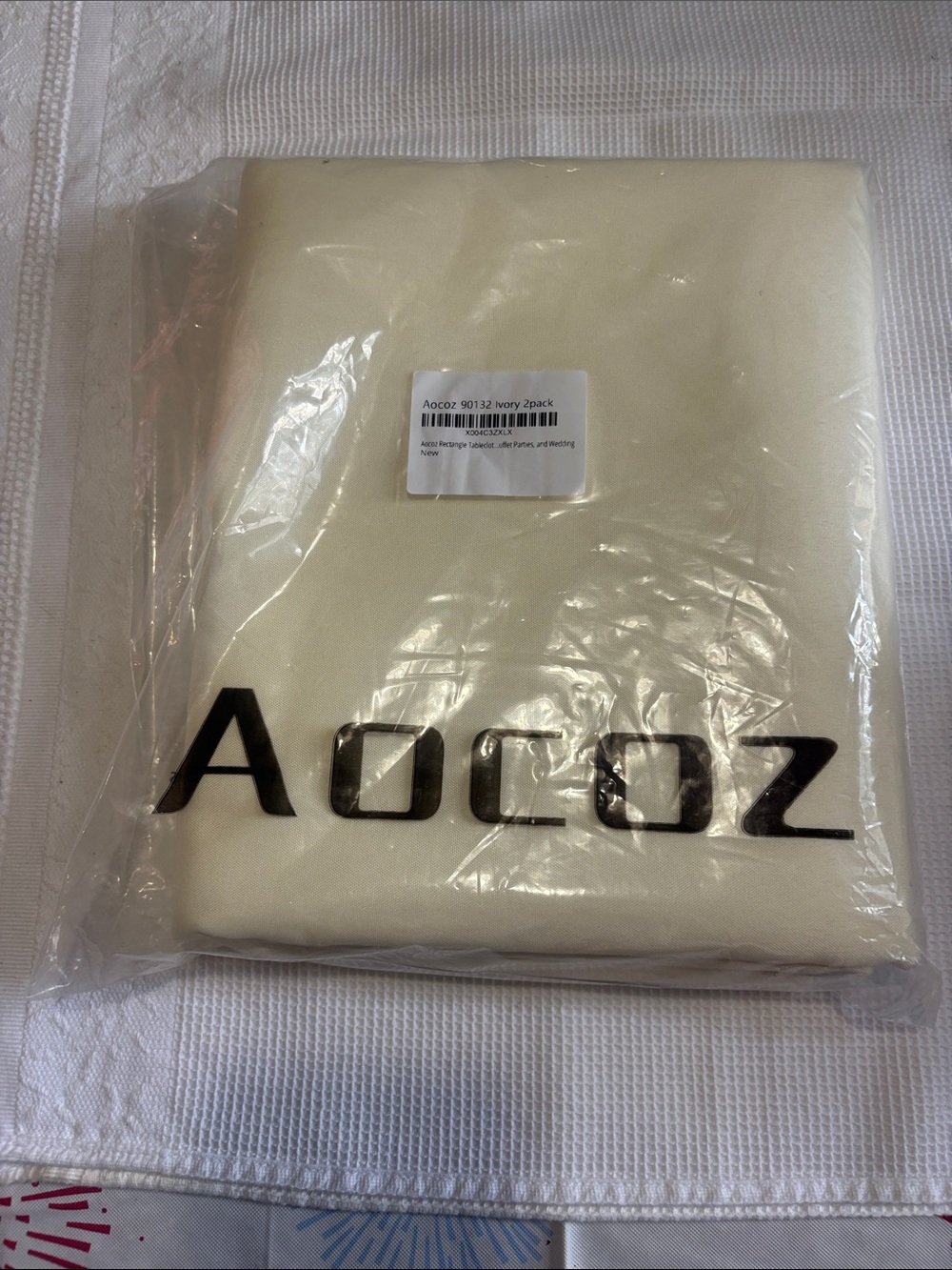 NEW in package ivory tablecloth